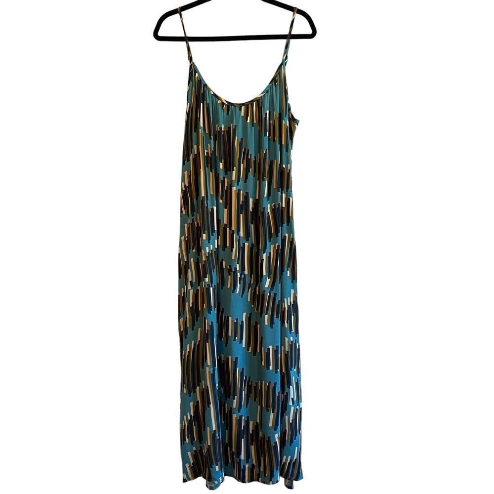 Athropologie Corey Lynn Calter Carreaux Dress Spaghetti Strap Midi Women's M